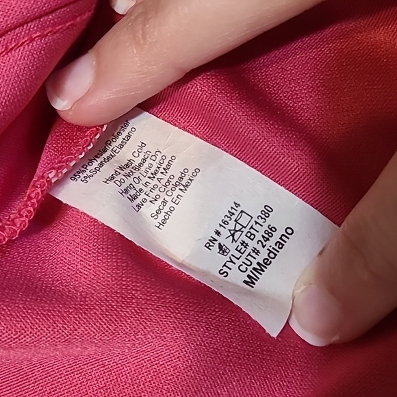 NWT Hot Pink Faux Corset Tank Top - Picture 11 of 11